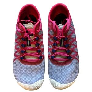 MERRELL J09676 Vapor Glove 3 Barefoot Running Shoes Sneakers 7 Azalea Pink Gray